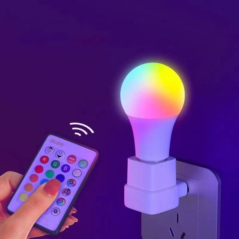 Miniatura: Kit 3 Lâmpadas LED RGB 16 Cores – E27 220V com Controle Remoto