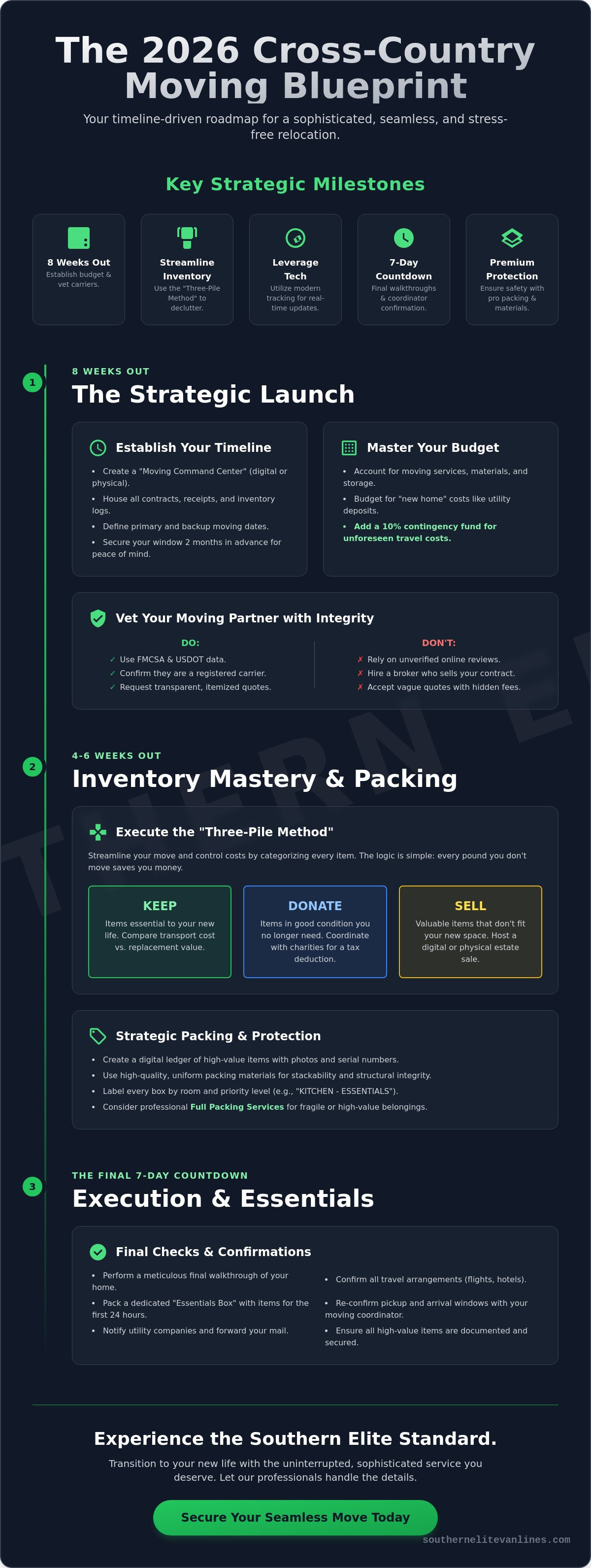 Moving cross country checklist 2026