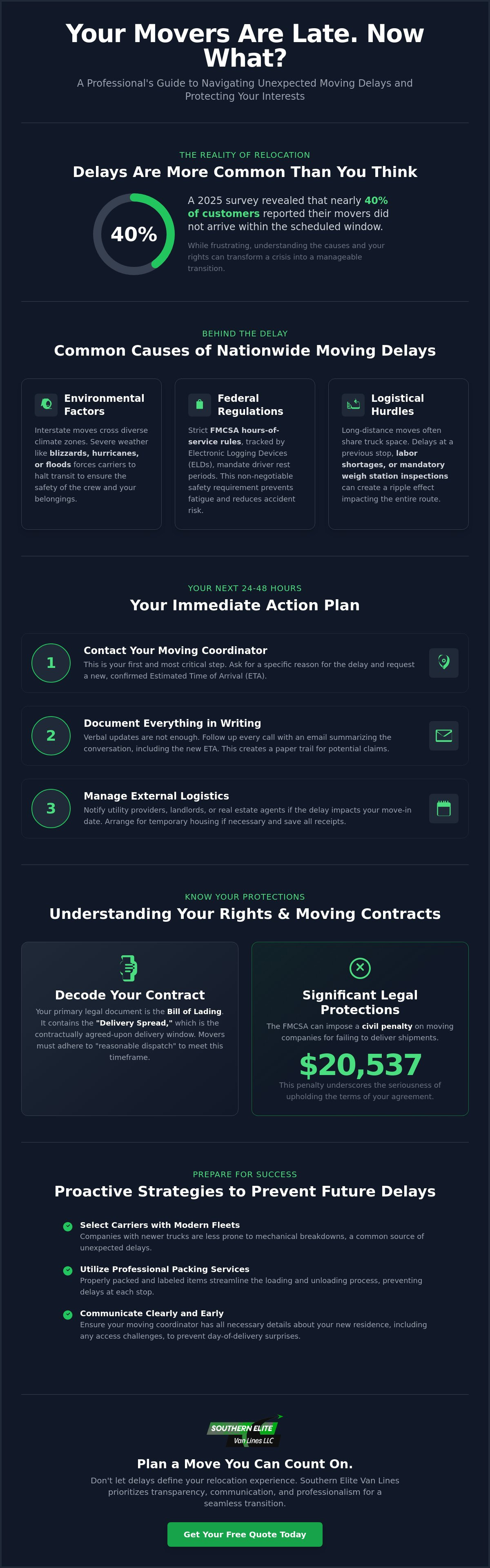 How to handle moving delays