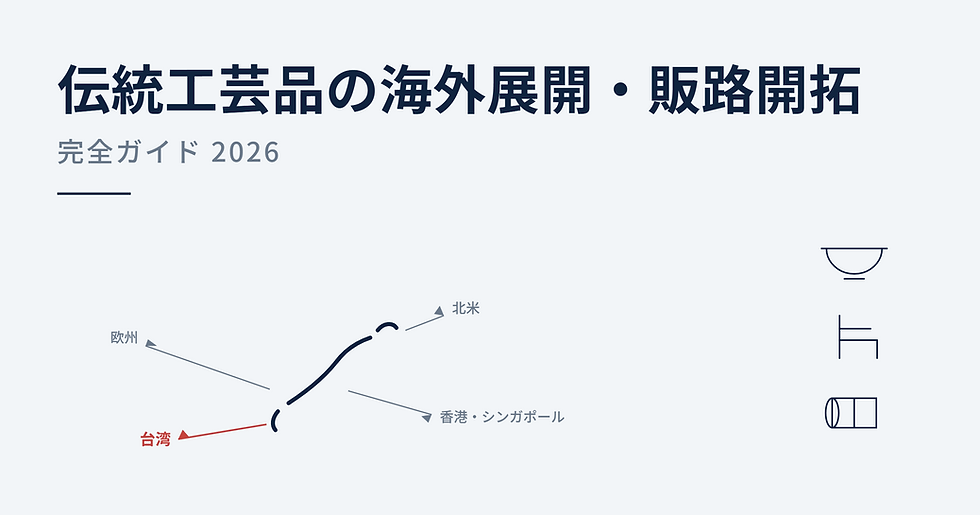 日本の伝統工芸品を台湾・アジアで売るための完全ガイド2026年版|販路開拓から展示会・代理店開拓まで実務解説