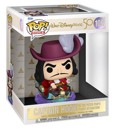Pop! Walt Disney 50th Anniversary Captain Hook Peter Pan's Flight Attraction 109