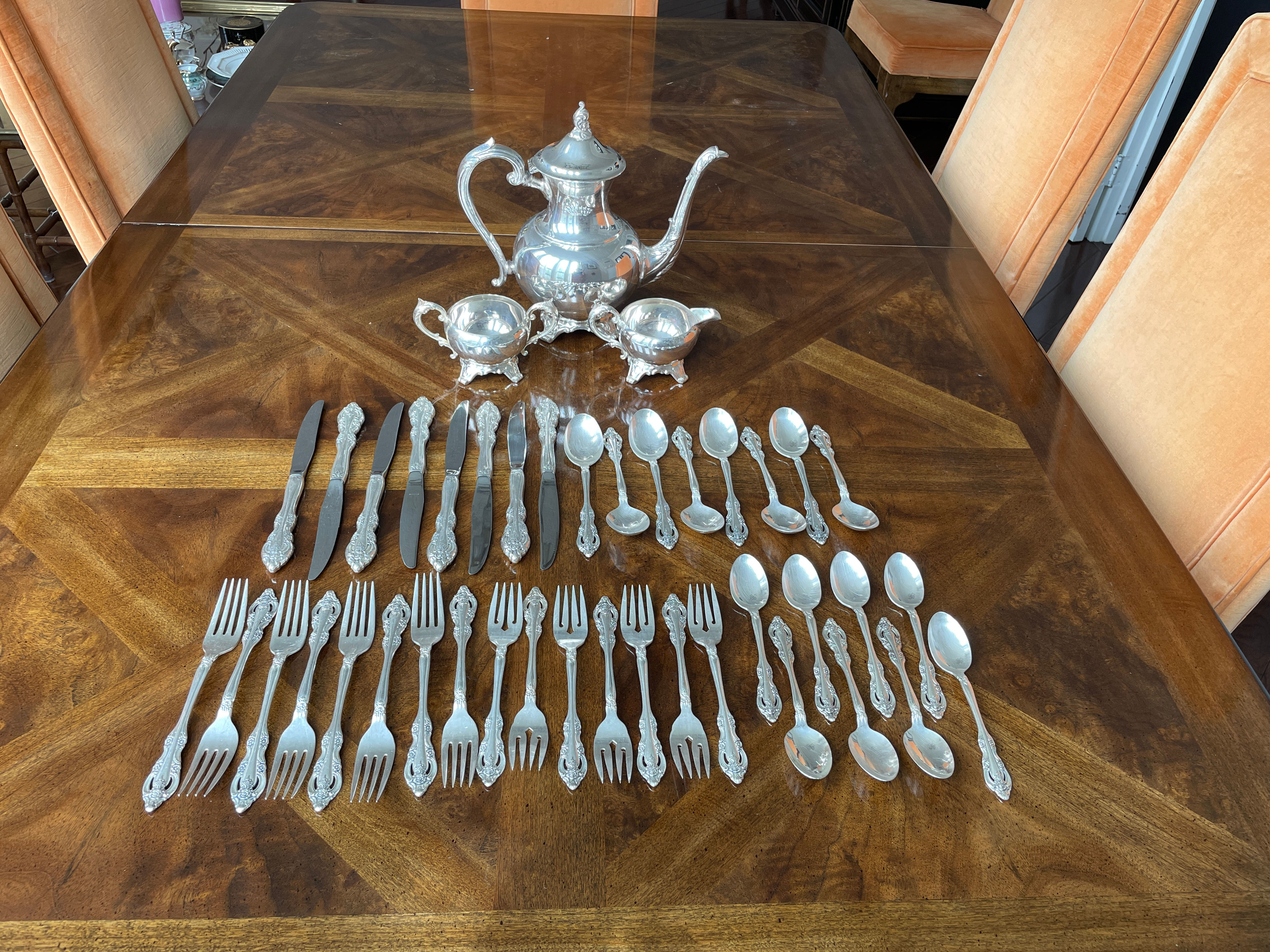 Lot 21 - Silver-Plate Cutlery & Silver-Plate Tea Set