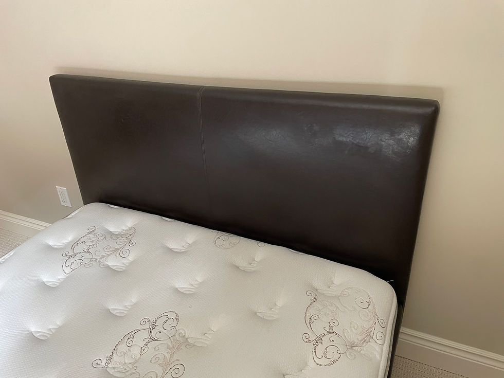 Thumbnail: Lot 6 - Faux Leather Double Bed with Mattress