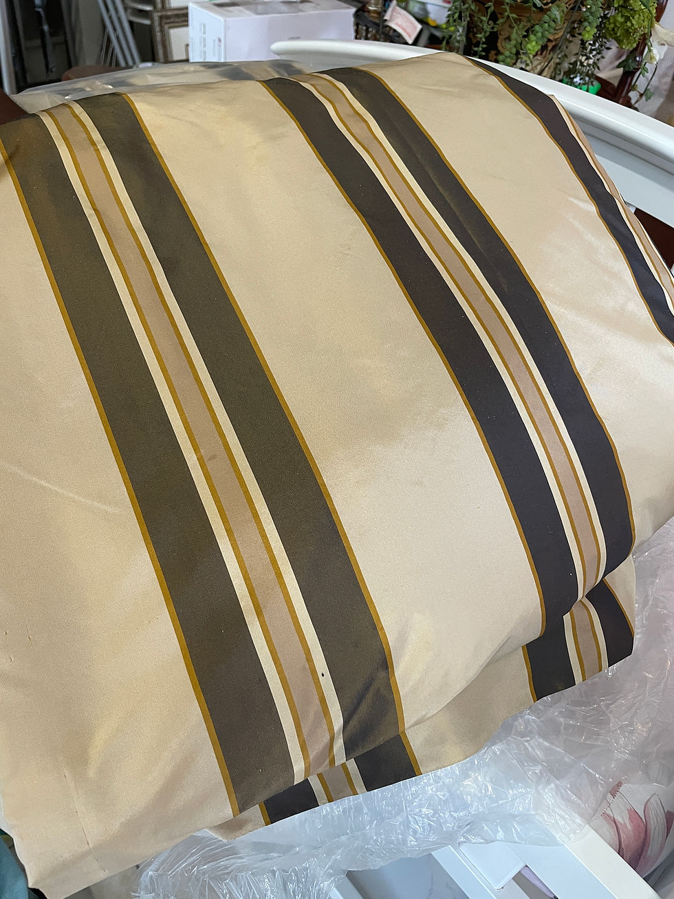 Thumbnail: Lot 53 - Lined Silk Drapery Panels (See Description)