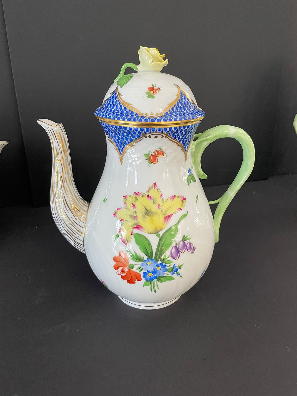 Thumbnail: Lot 12 - Herend Coffee Set w/ Dessert Platter