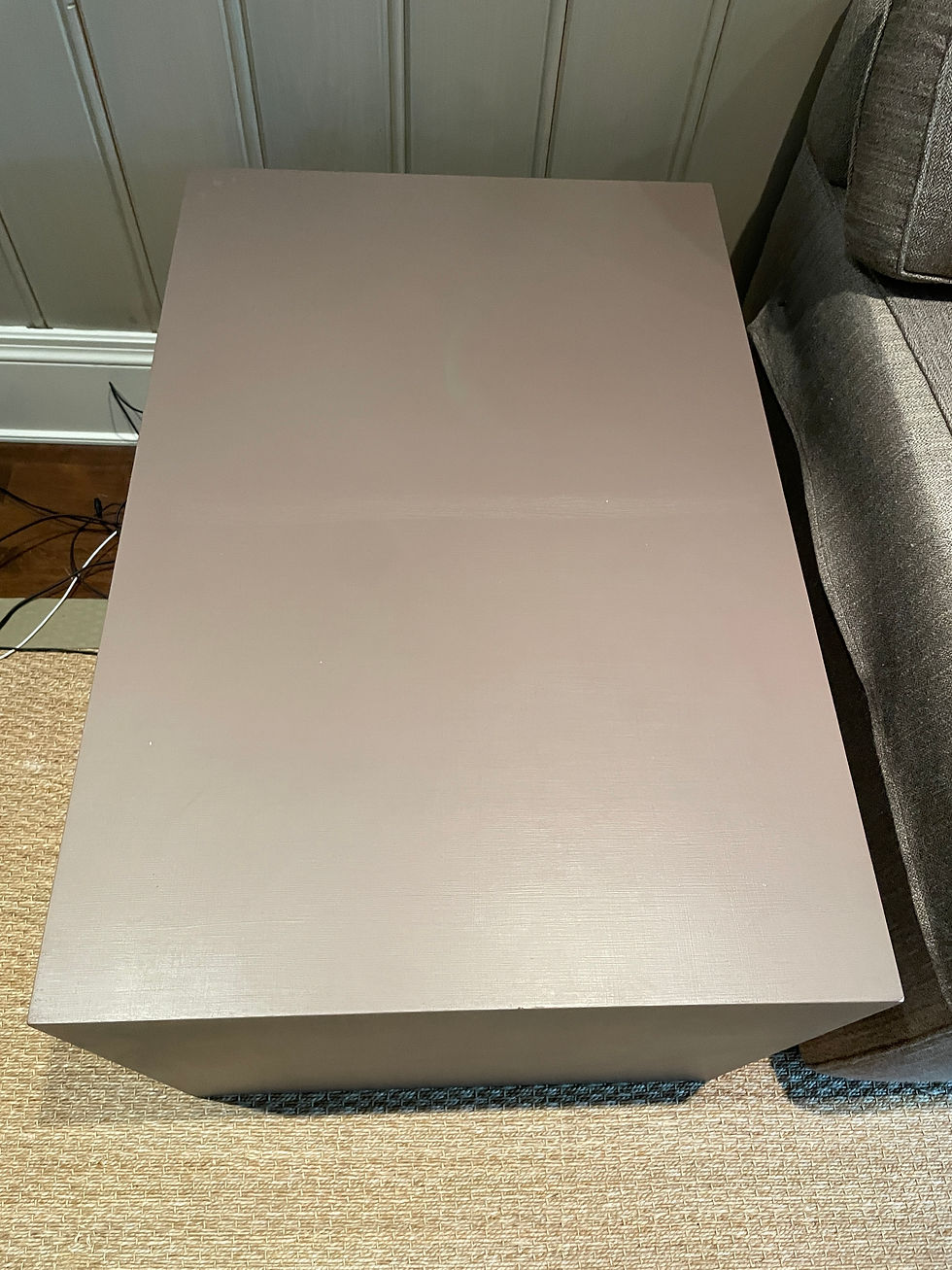 Thumbnail: Lot 48 - Wood Block Side Table