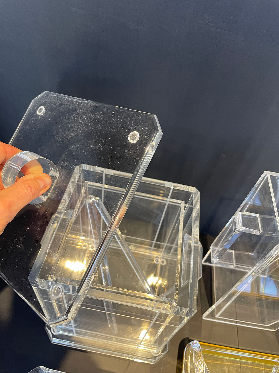 Thumbnail: Lot 15 - MCM Lucite Ice Bucket/Pitcher/Letter Holder, etc. (Retail $600)