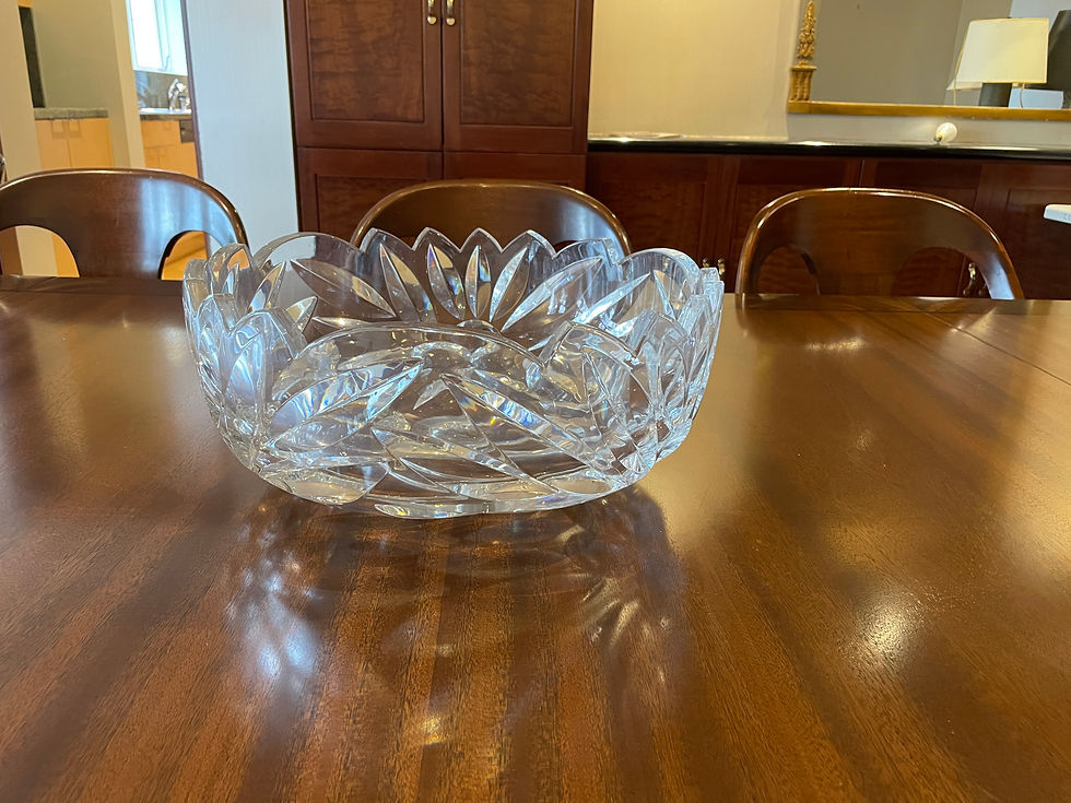 Thumbnail: Lot 38 - Stunning Large Crystal Bowl (Retail $680)