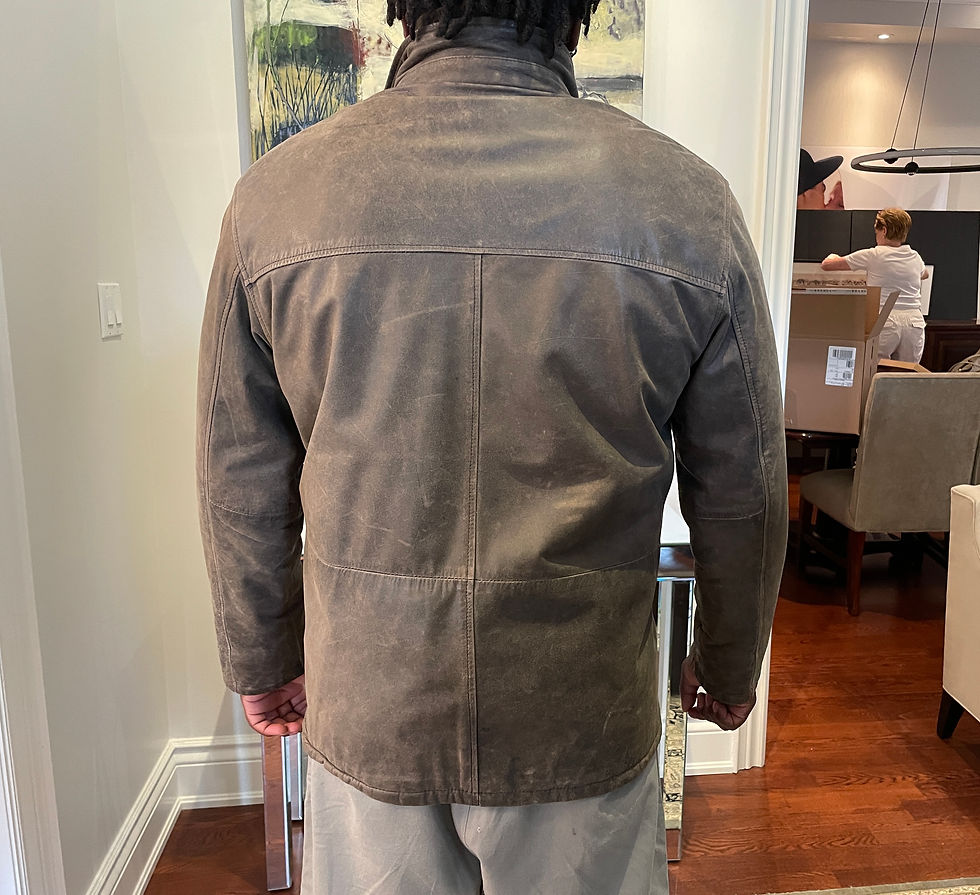 Thumbnail: Lot 46 - Men's Naturally Distressed Paris Dakar Leather Jacket