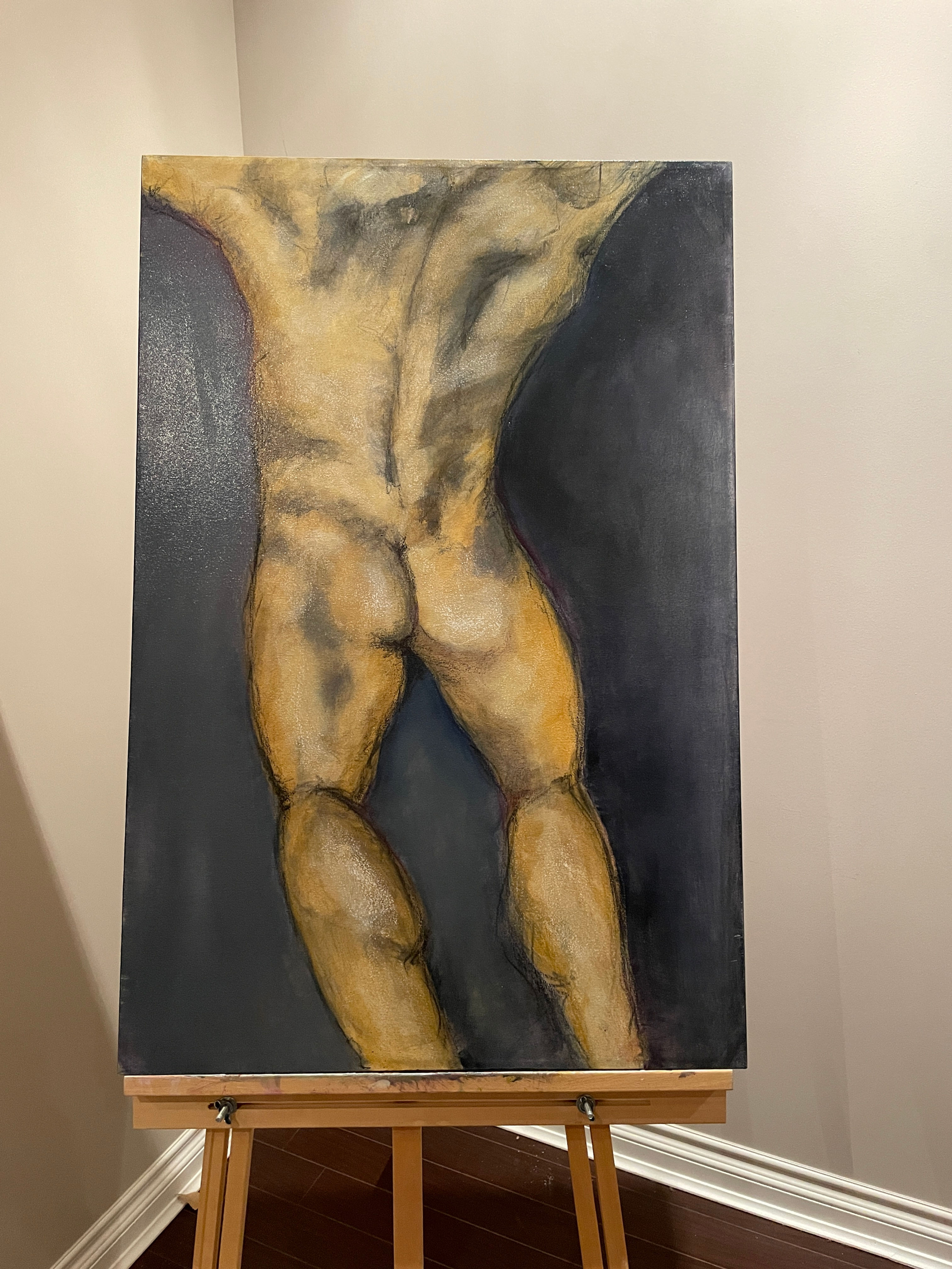 Lot 40 - Original Acrylic Art - Male Nude