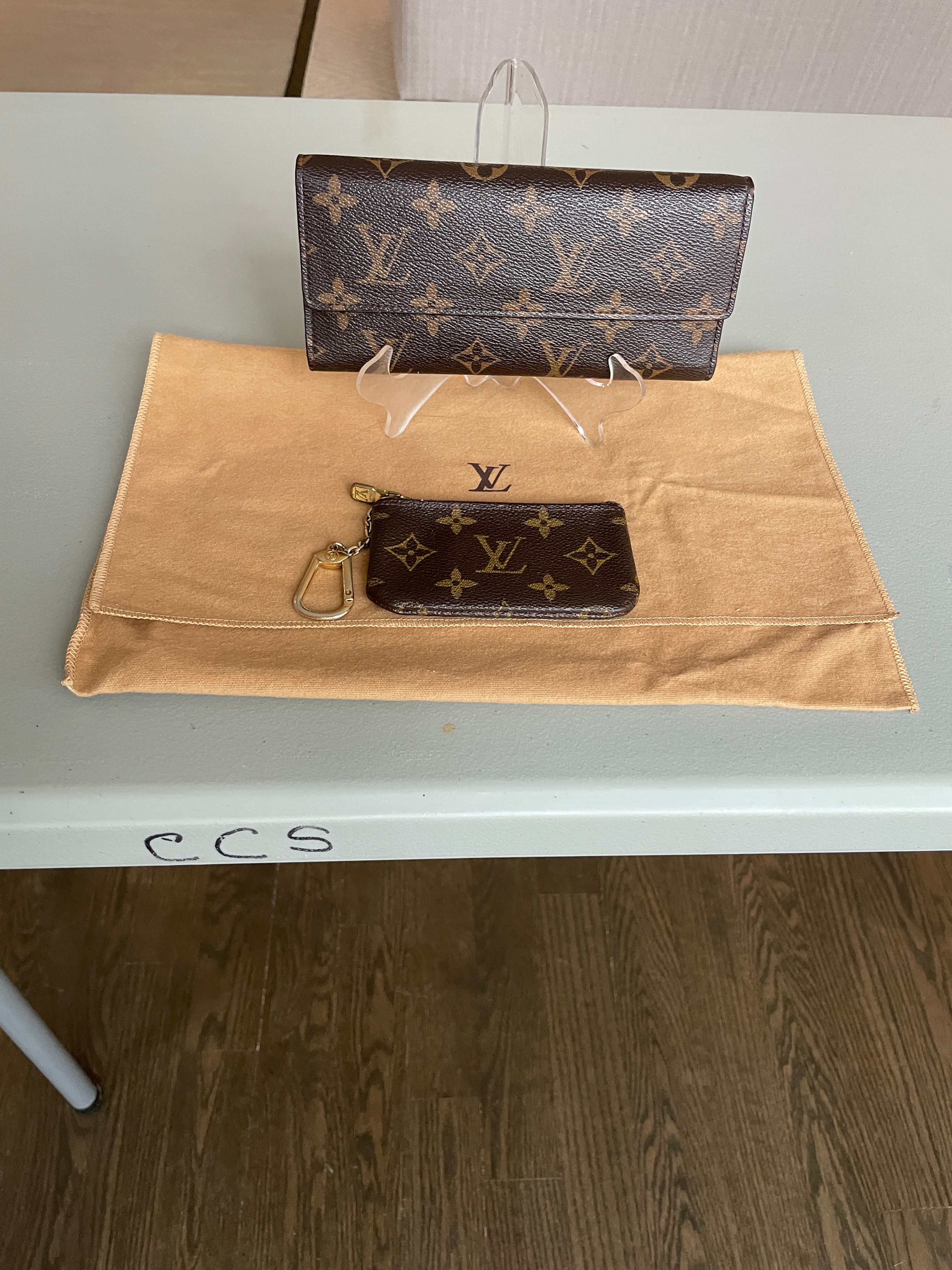 Lot 17 - Louis Vuitton Wallet & Key Pouch (Retail $1,850)