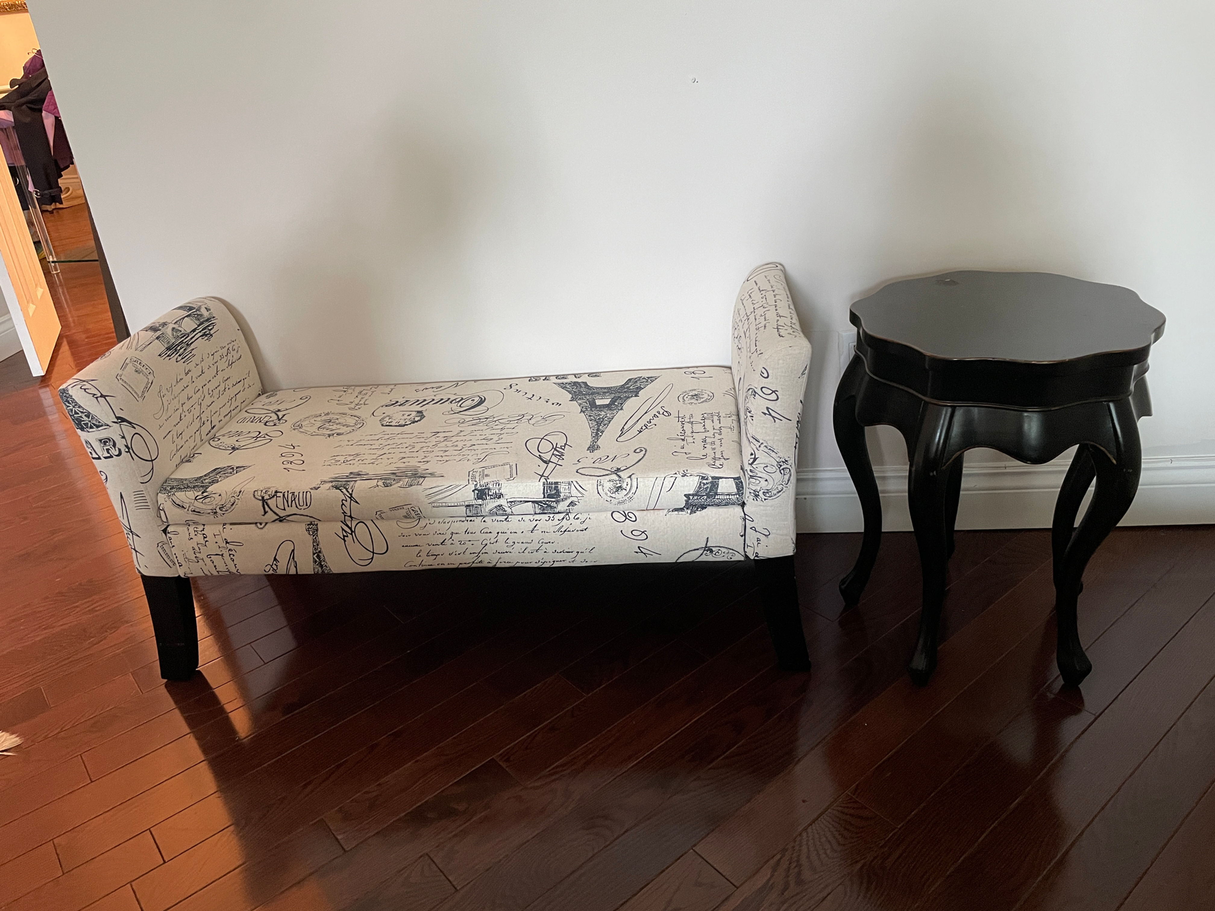Lot 50 - Bench & Side Table