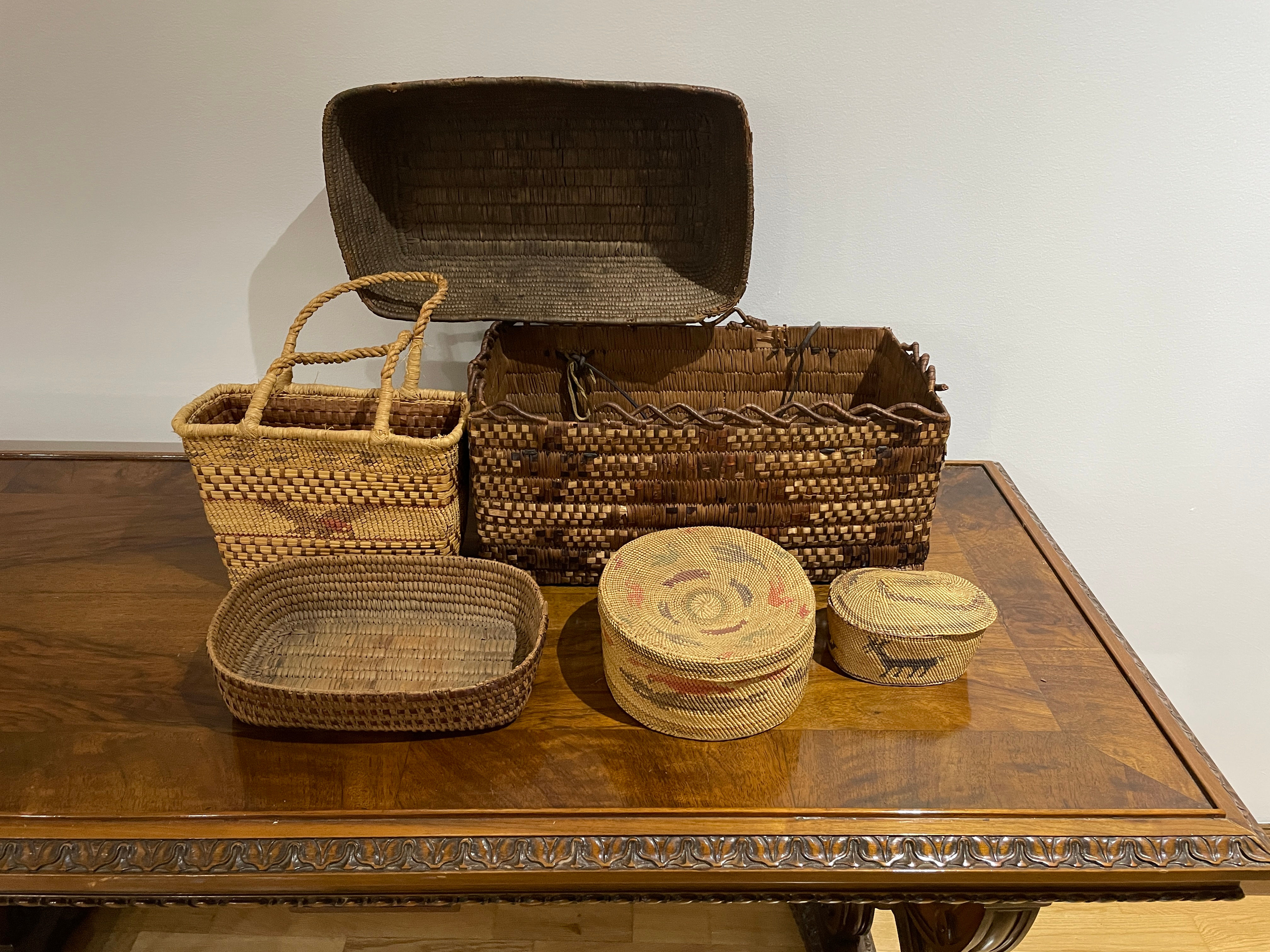 Lot 48 - Vintage Native Peoples Handwoven Baskets