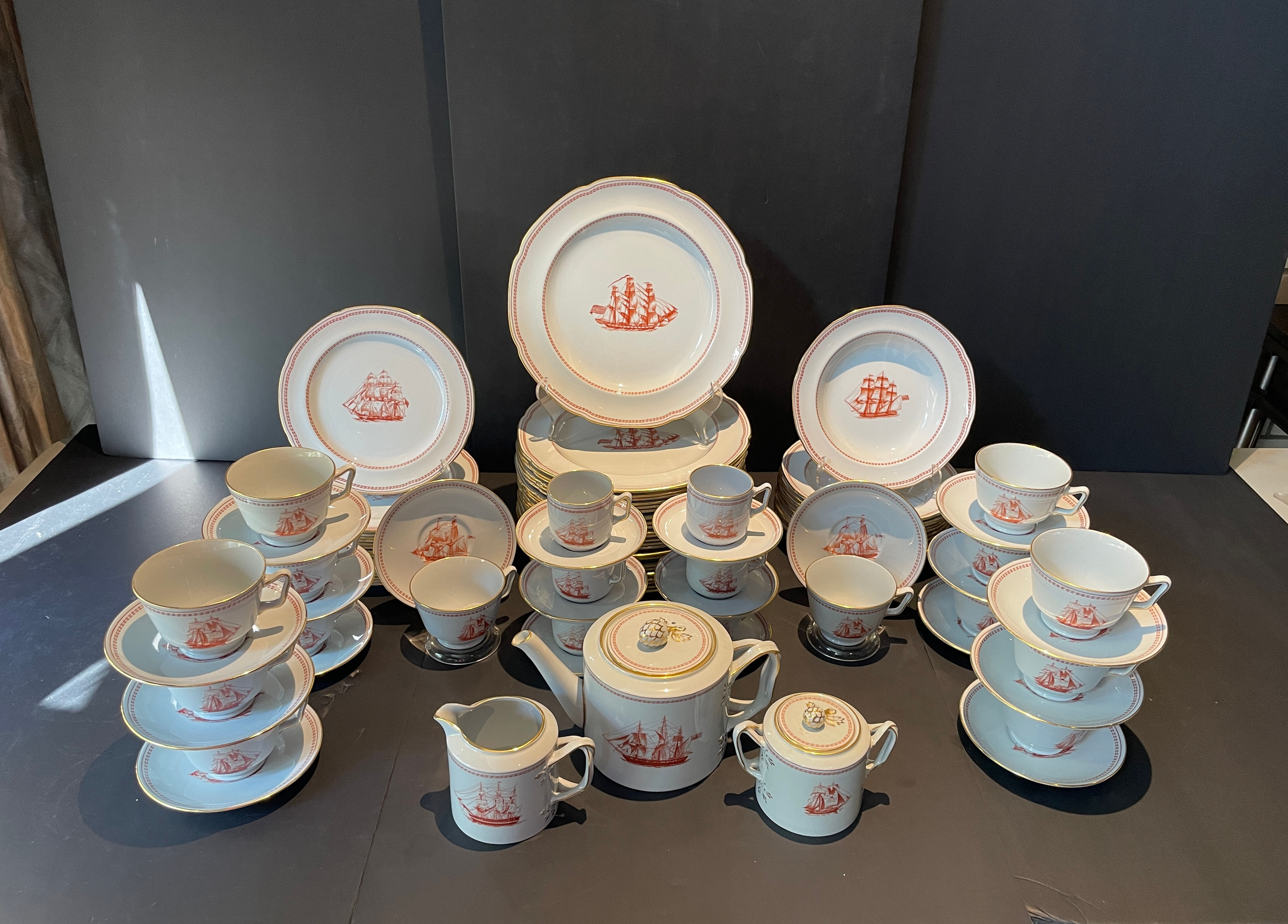 Lot 42 - Antique Copeland Spode English Bone China (76 Pieces)