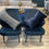 Thumbnail: Lot 103 - Blue Chairs w/ Matching Cushions