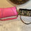 Thumbnail: Lot 74 - Vintage Pink Leather Bag & Beaded Bag