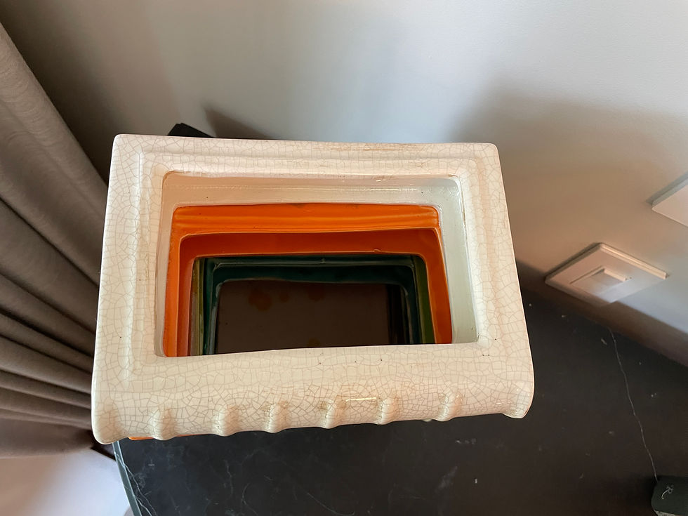 Thumbnail: Lot 74 - Multicolour Vase/Book/Magnifying Glass