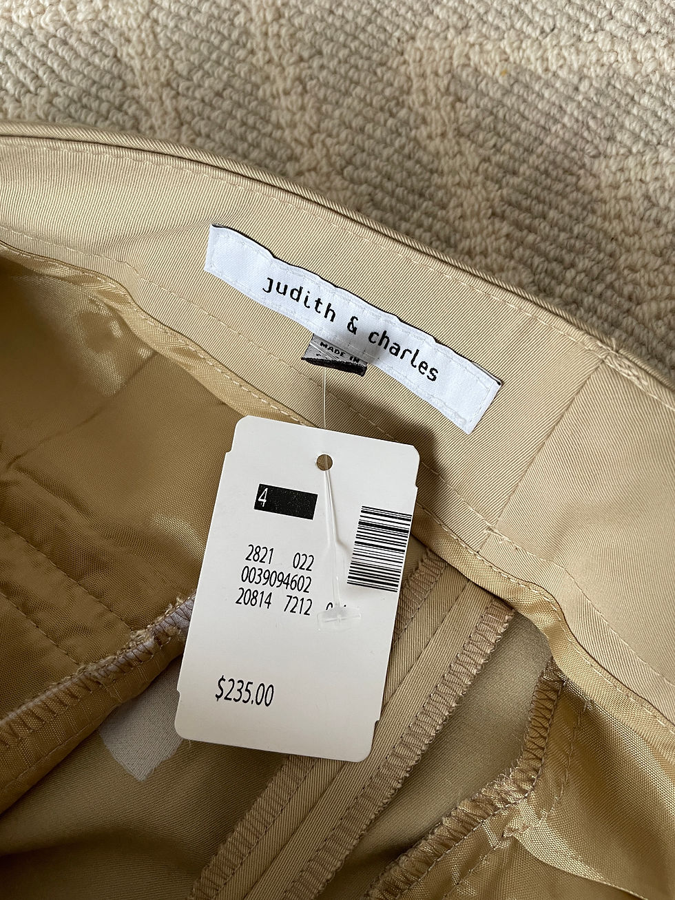 Thumbnail: Lot 27 - Ladies Judith & Charles Pants (New) Size 4 (Retail $470)