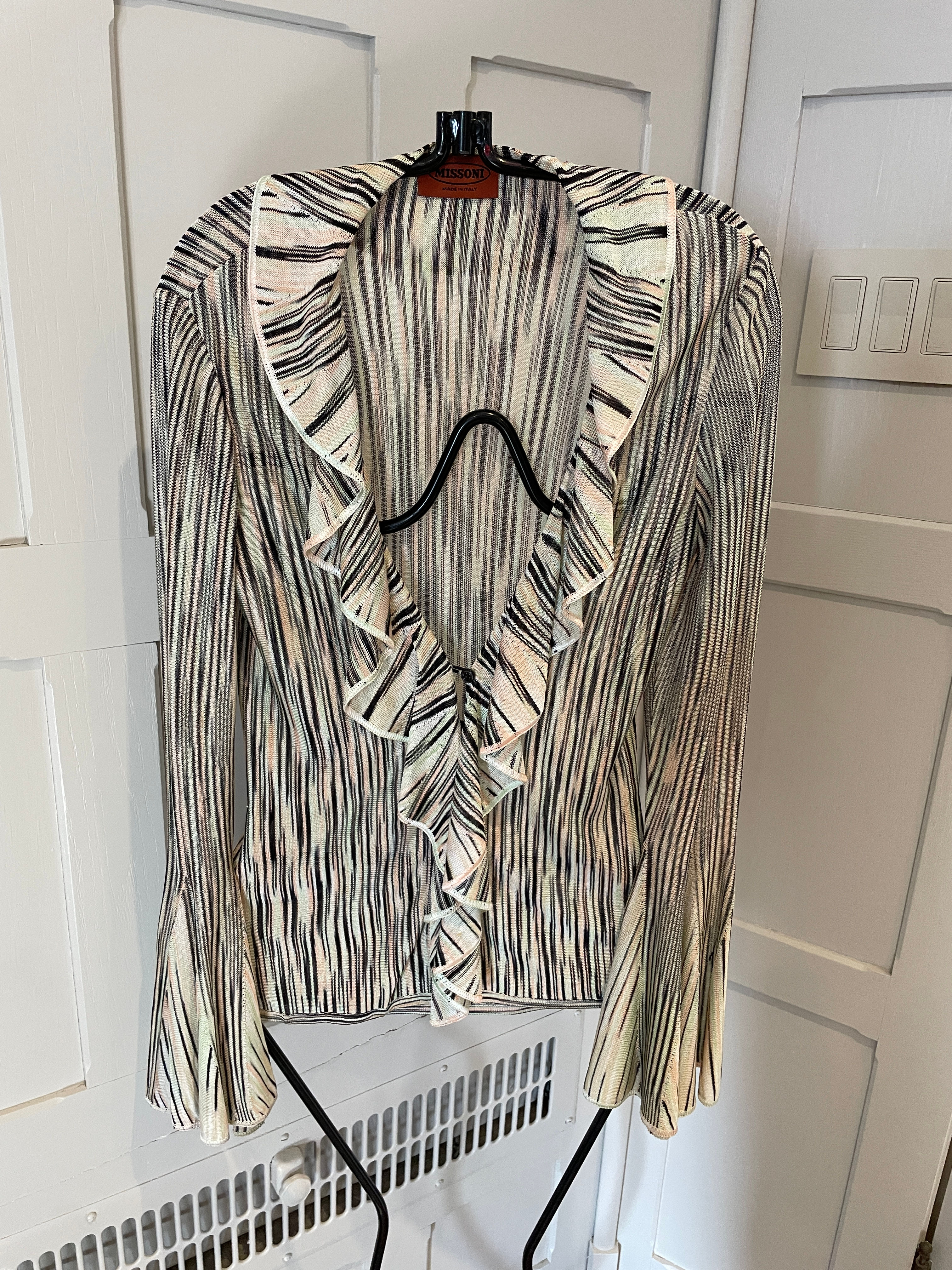 Lot 60 - Missoni Top w/ Ruffle Front (Size Small) Retail $1,200