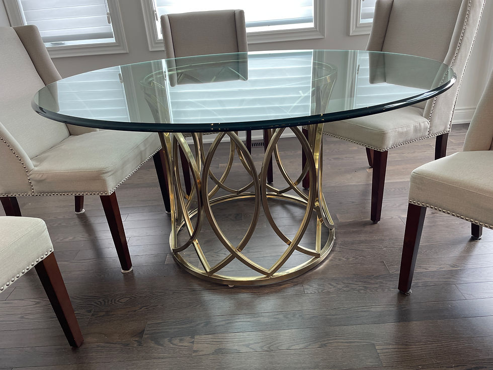 Thumbnail: Lot 24 - Glass Table & 5 Chairs