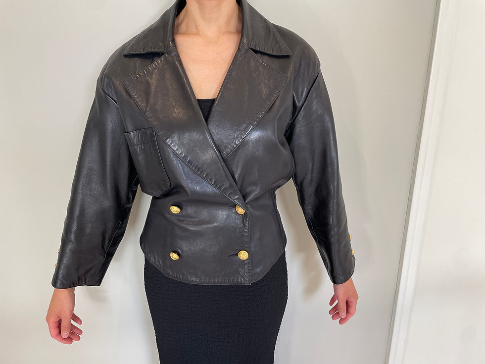 Veste/Blazer Vintage Claude Montana Taille 38/4 - Orange - Laine - Fabriqué En Italie - Occasion TB