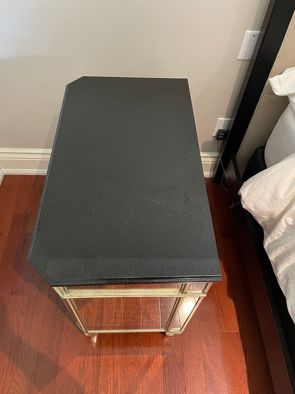 Thumbnail: Lot 10 - Pair of Mirrored Side Tables (Retail $4,200)