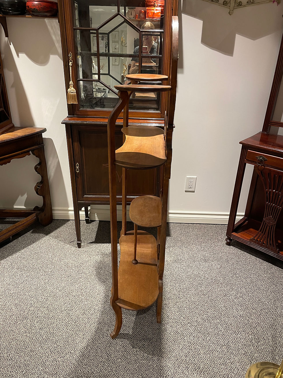Thumbnail: Lot 114 - Art Nouveau Curio Shelf Circa 1910, etc.