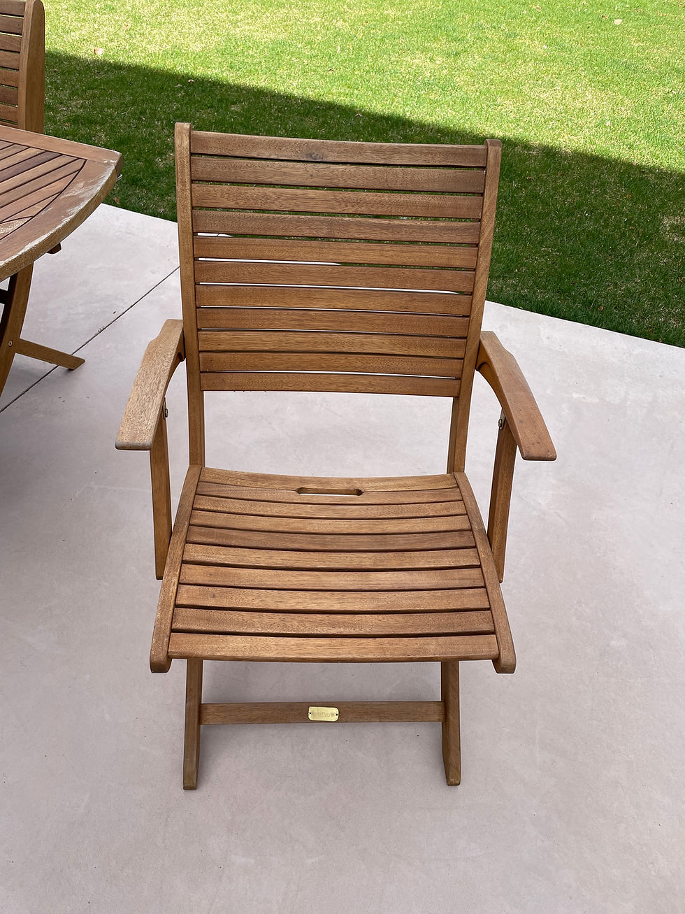 Thumbnail: Lot 44 - Teak Patio Set by Artika (Retail $6,000)