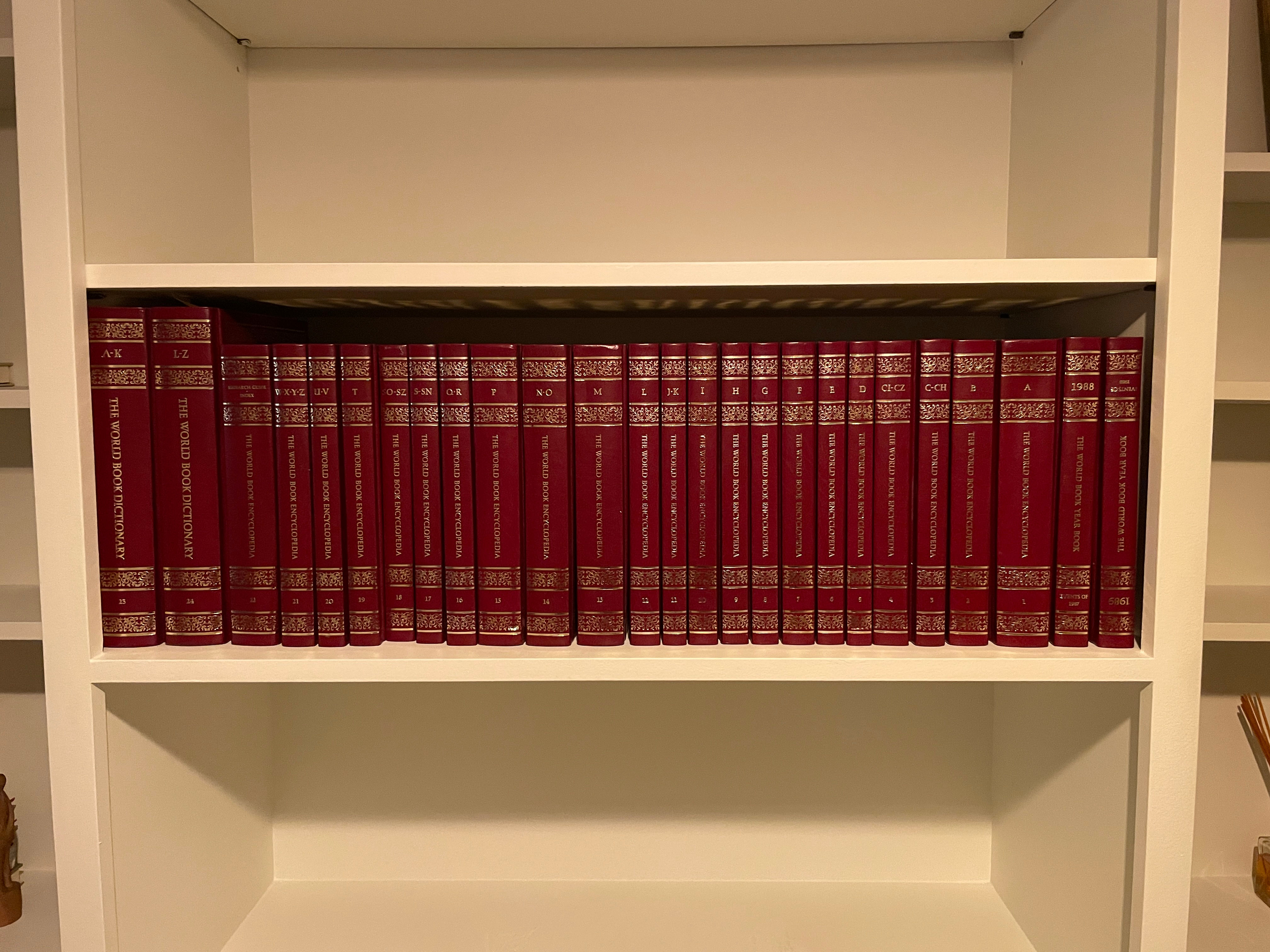 Lot 135 - Encyclopedia's in Red & Gold Embossed Covers x 26