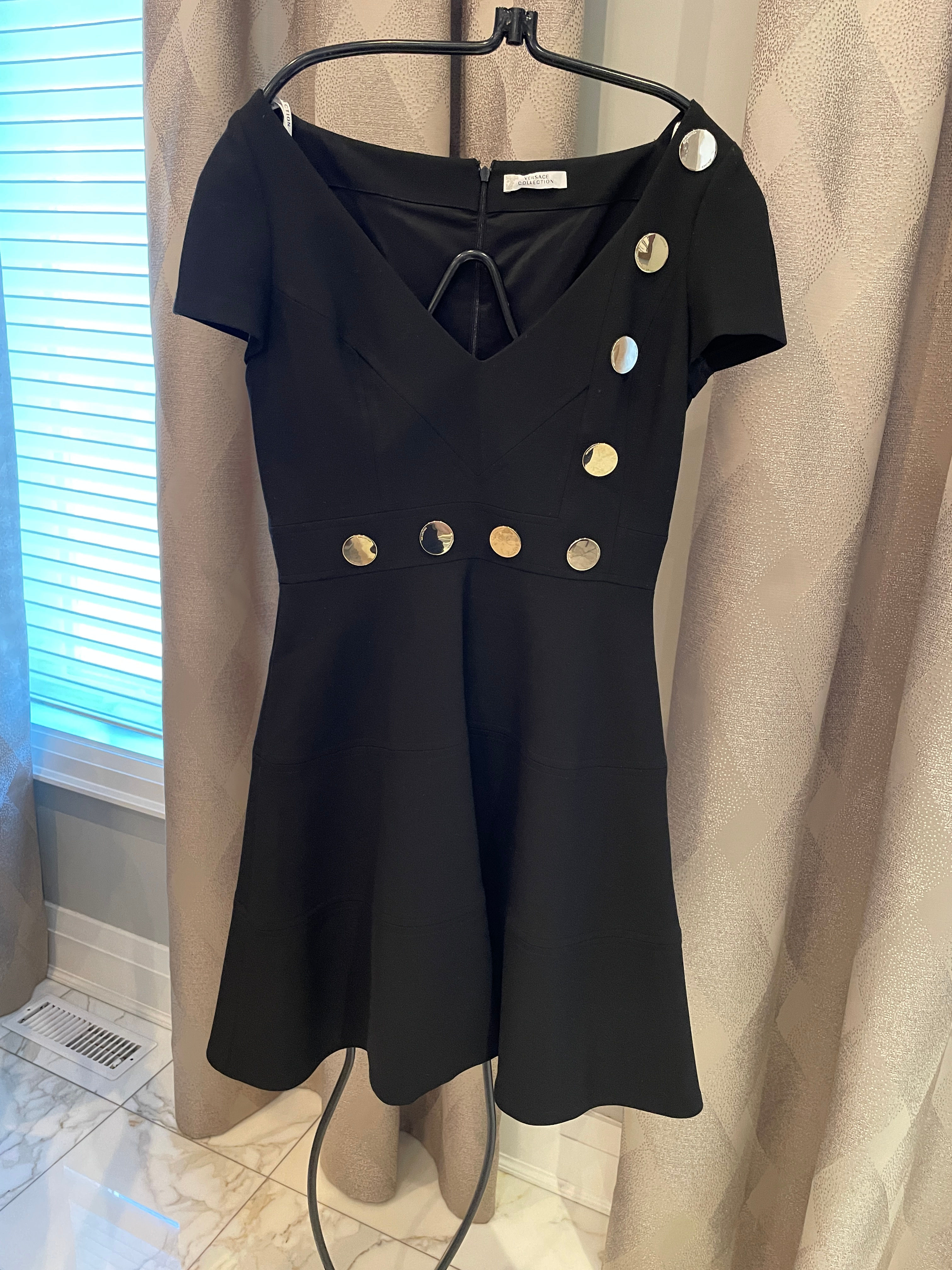 Lot 90 - VERSACE Collection Black Dress (Retail $2,800)