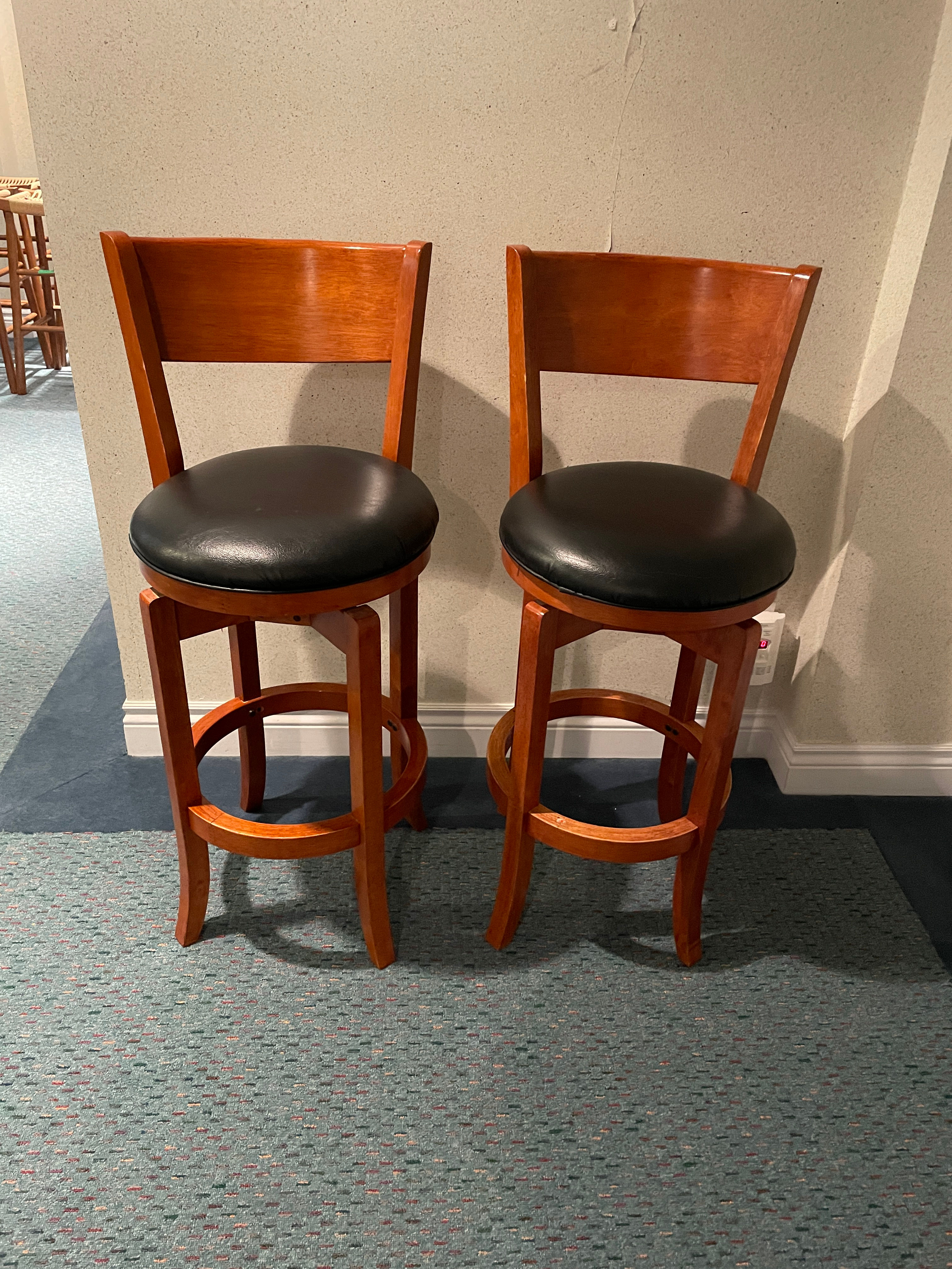 Lot 69 - Pair of Swivel Bar Stools (Retail $500)