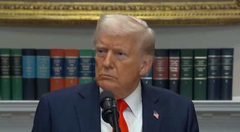 Trump speaking to media