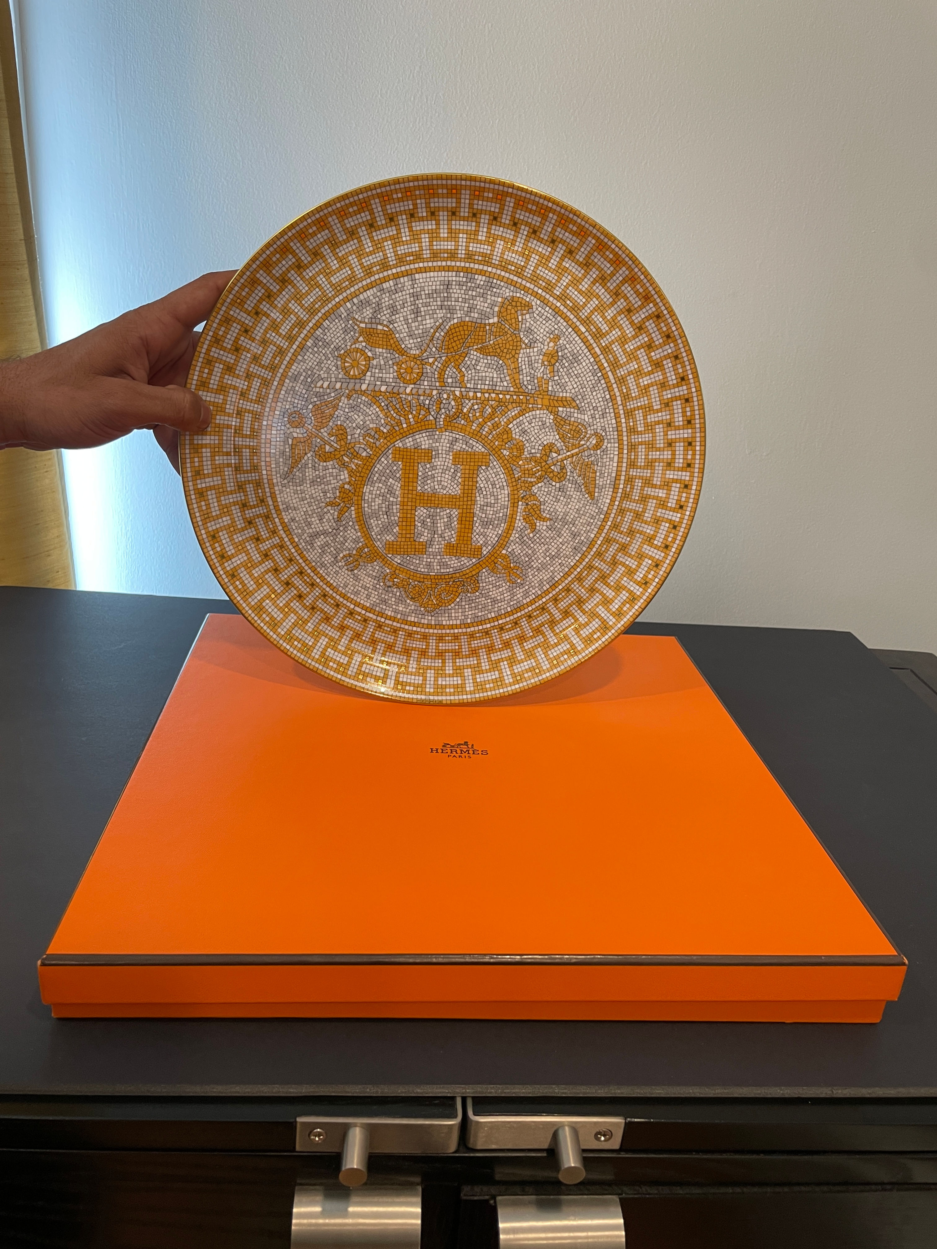 Lot 99 - Hermes Platter (New in Box) Retail $500