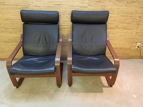 Lot 13 - Pair of Ikea Poang Chairs | Castle Content Sales