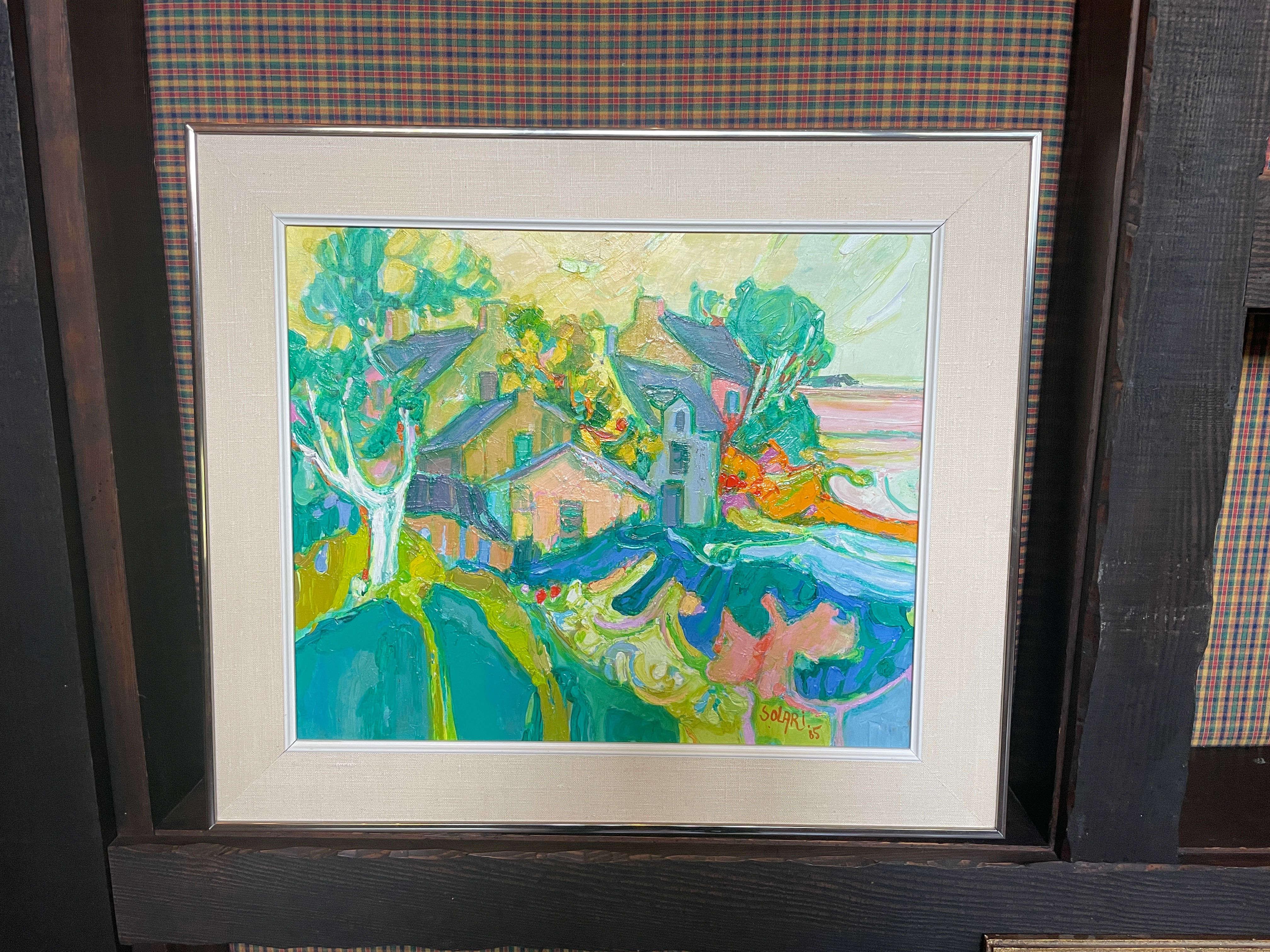 Lot 301 - Oil by Raymond Solari (Landscape & Village)