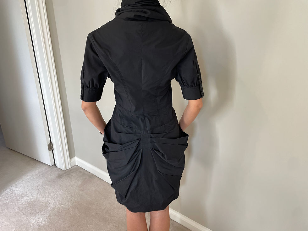 Thumbnail: Lot 35 - Black Cotton Dress w/ Pockets (Size 2)
