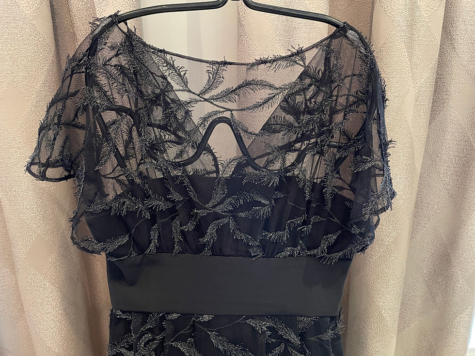 Thumbnail: Lot 18 - LELA ROSE Black & Metallic Gown (Retail $4,200)