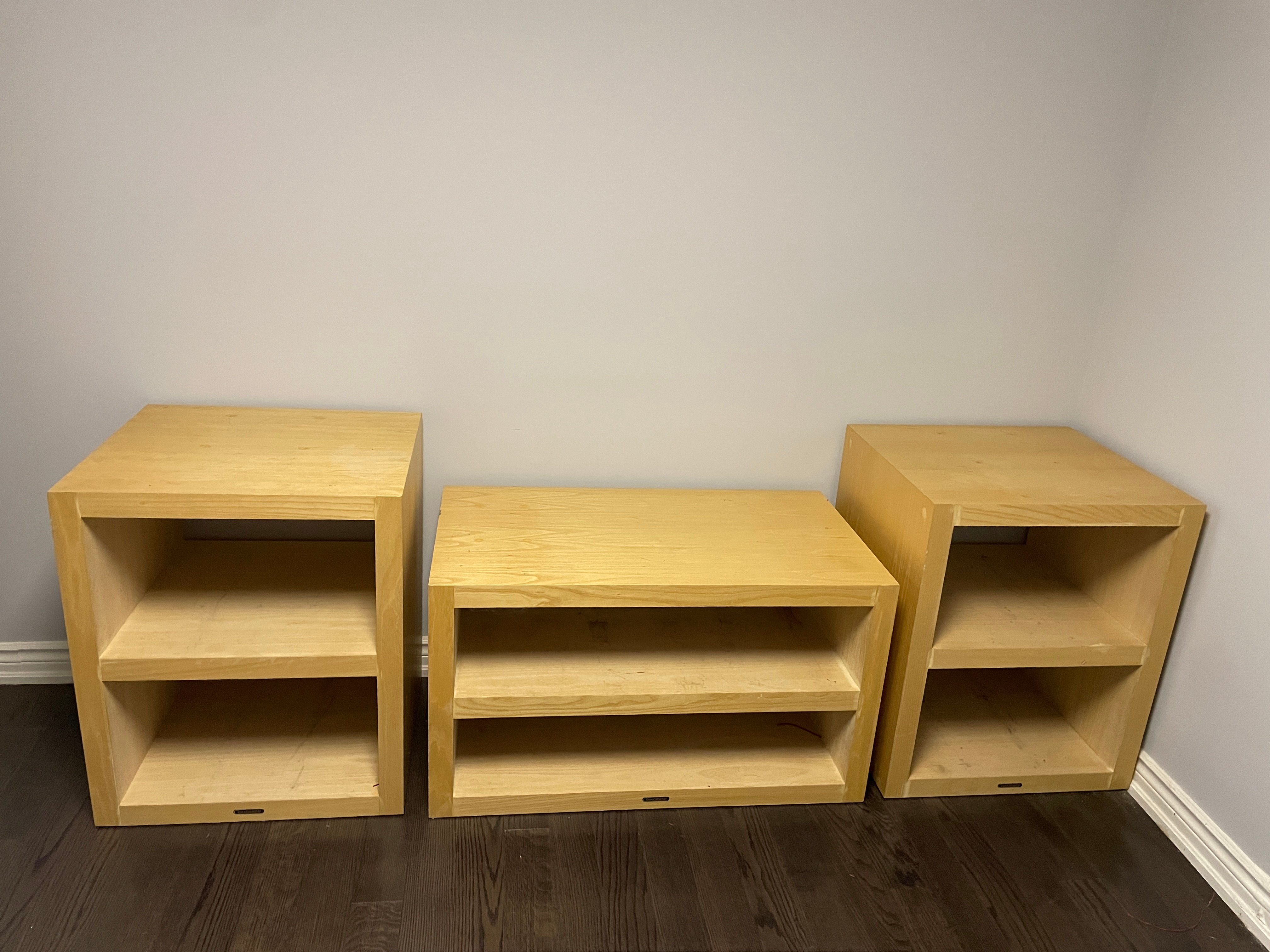 Lot 45 - Custom-Made Solid Birch Storage Units (Retail $1,500)