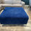 Thumbnail: Lot 98 - Large Blue Velvet Ottoman