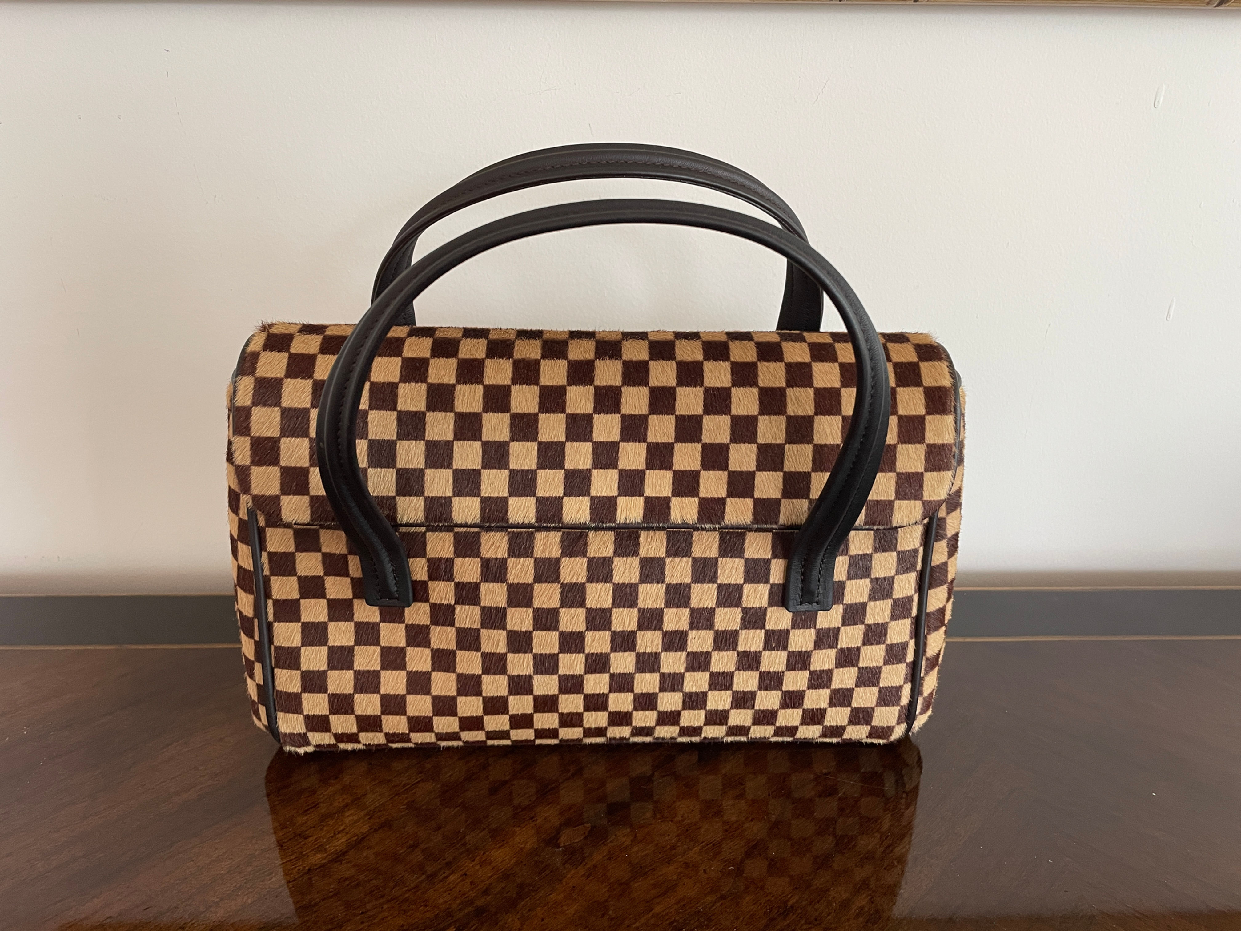 Lot 25 - Louis Vuitton Damier Sauvage Lionne Handbag (Retail $3,000)