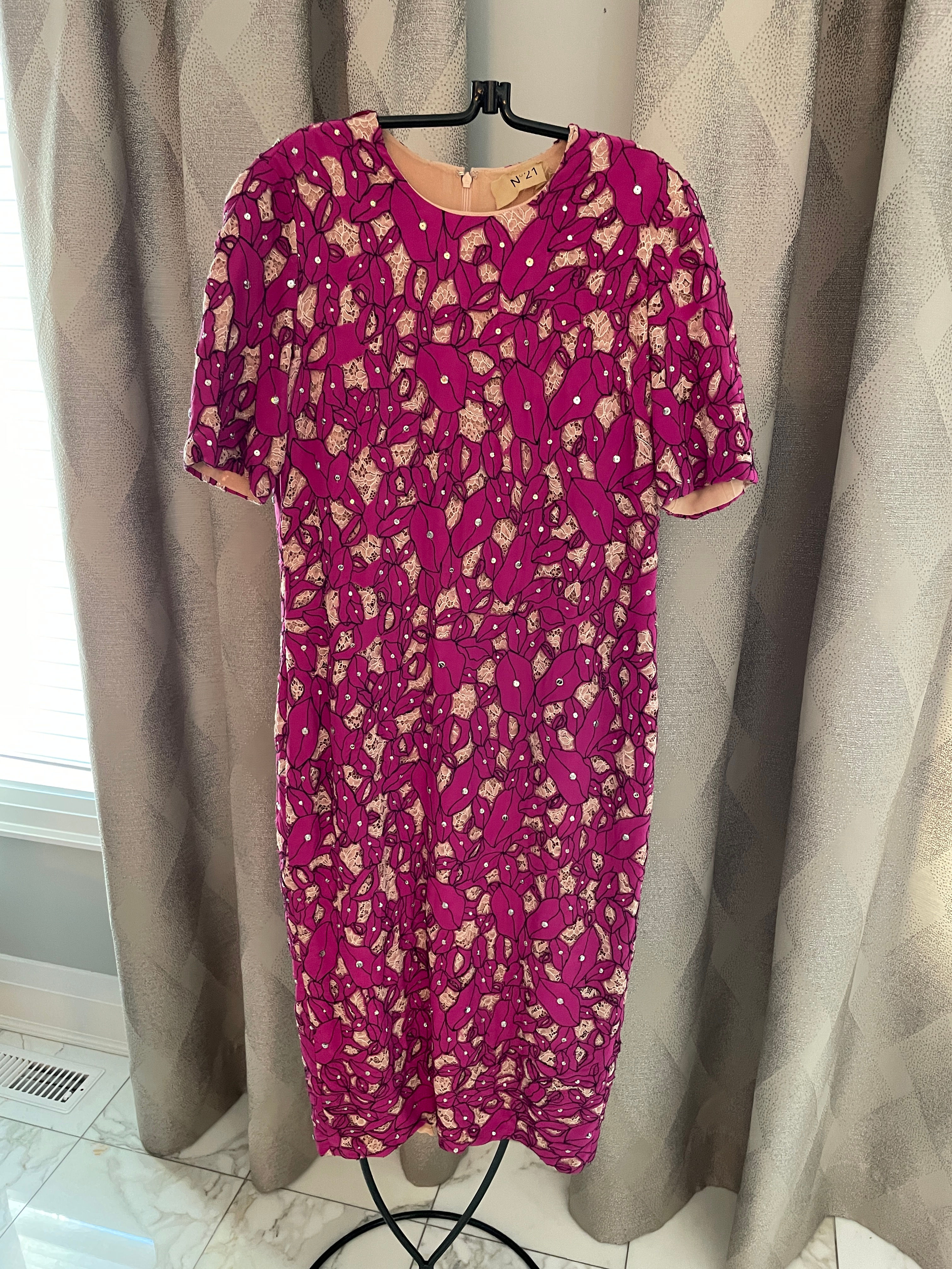 Lot 76 - No. 21 Pink Dress w/ Rhinestones (Retail $900)