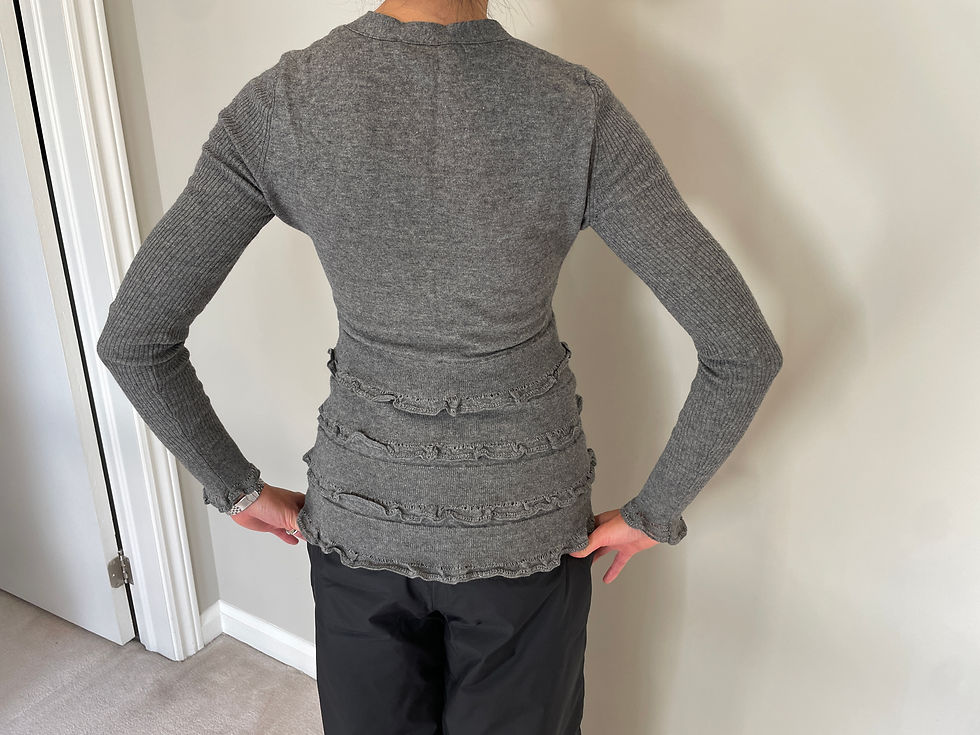 Thumbnail: Lot 23 -Grey Burberry Cardigan & Burberry Scarf