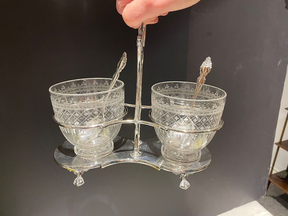 Thumbnail: Lot 74 - Art Deco Fruit Stand/2 Serving Pieces