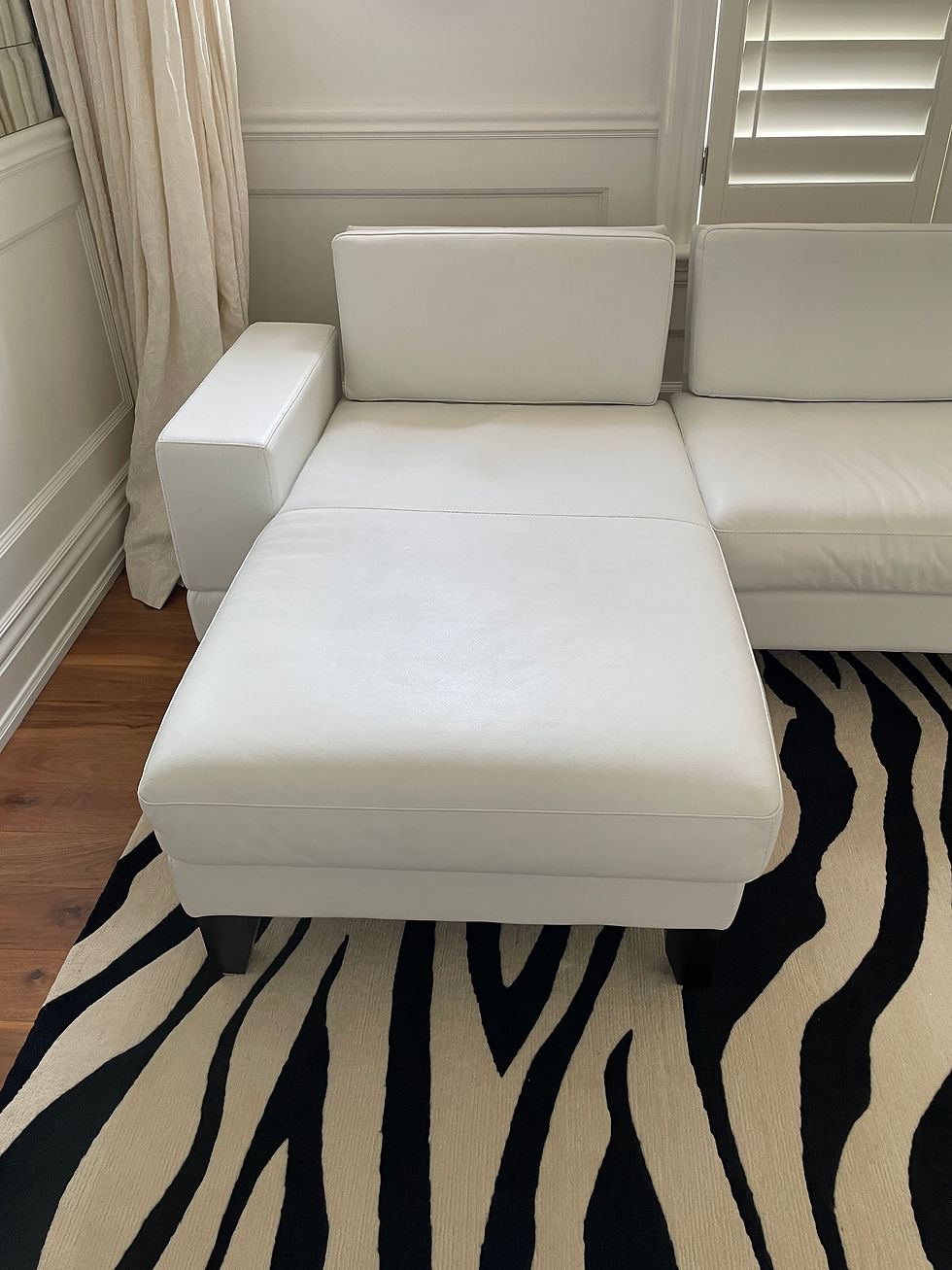 Thumbnail: Lot 68 - White Leather Sectional - See Desc. (Retail 2,800)