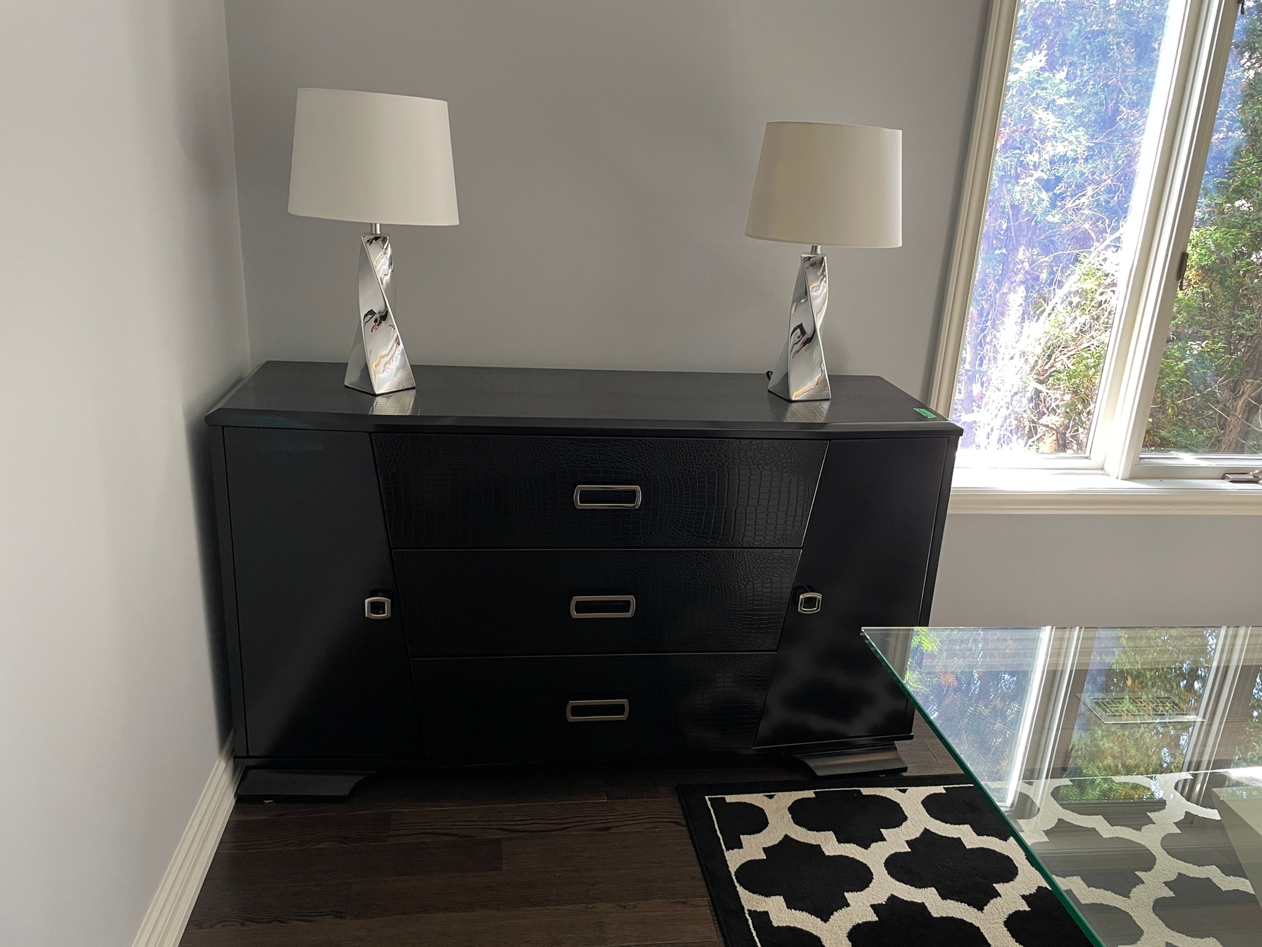 Lot 75 - Black Cabinet by Sofia Vergara Collection (Retail $1,000)