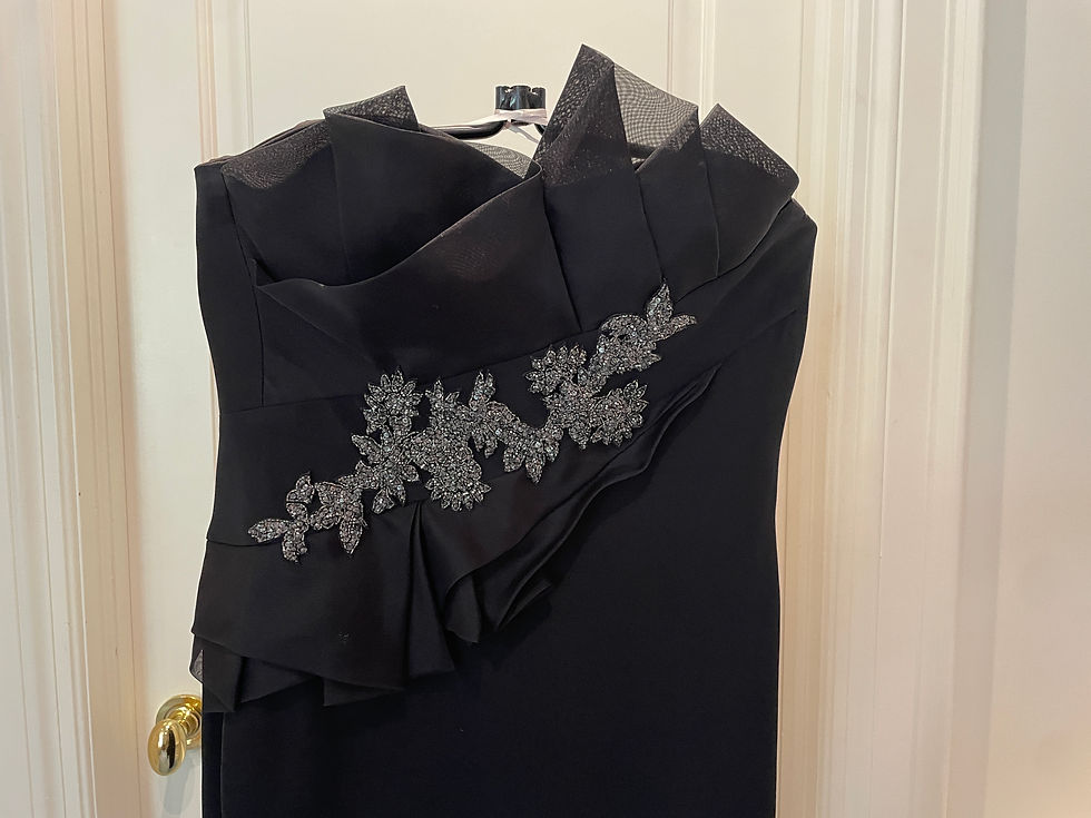 Thumbnail: Lot 87 - Marchesa Notte Black Evening Dress (Size 2) Retail $900