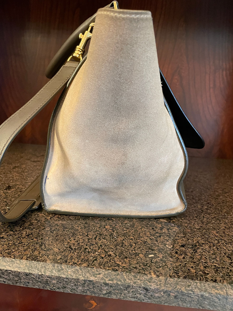 Thumbnail: Lot 85 - CELINE Leather & Suede Handbag (Retail $3,100)