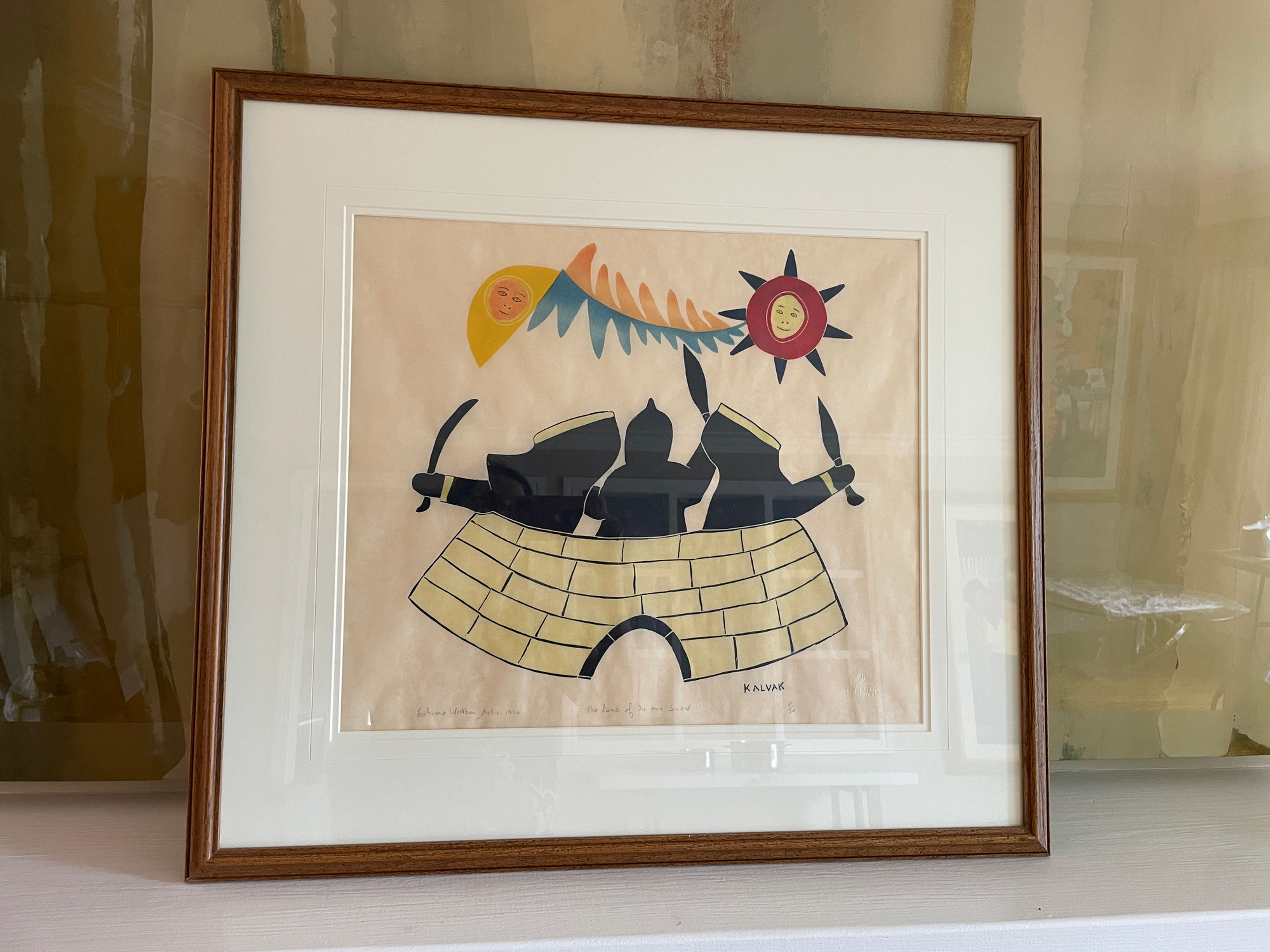 Lot 72 - Vintage Lithograph by Helen Kalvac - Title: 'The Land of Ice & Snow'