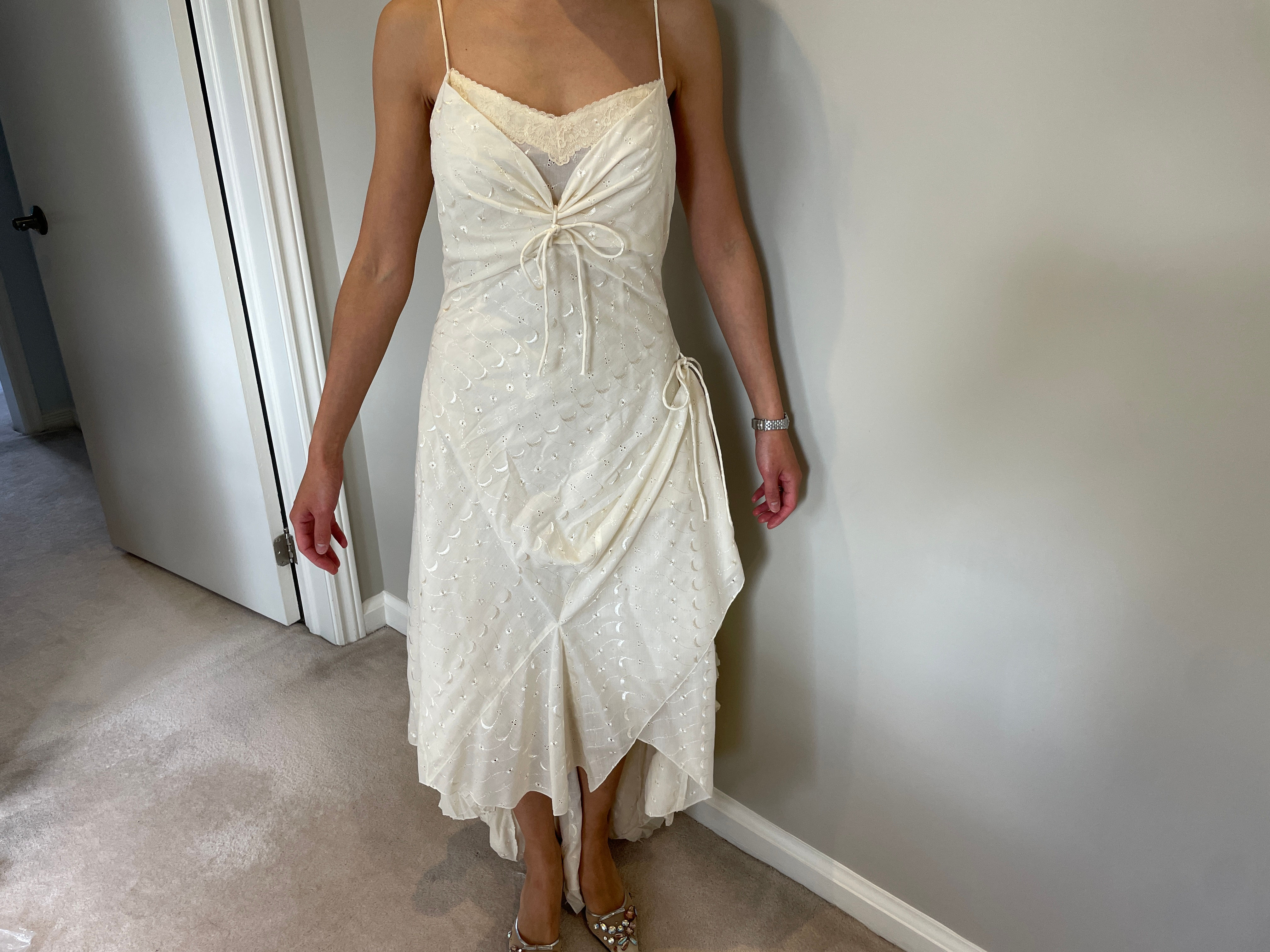 Lot 36 - Cream Eyelet Dress by 'In Love' (Size 4)