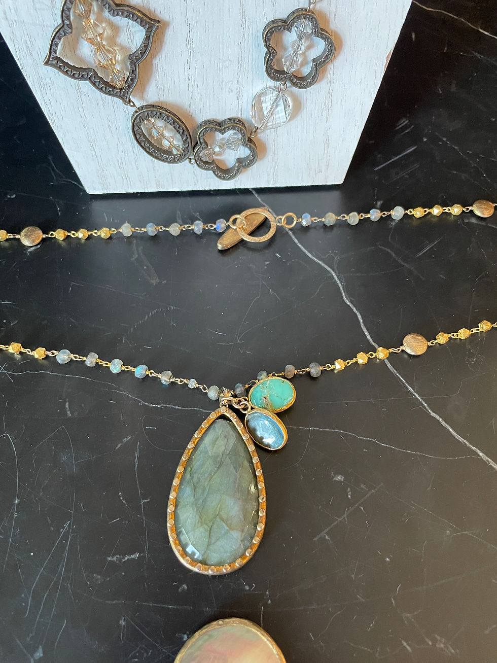 Thumbnail: Lot 147 - Costume Necklaces X 3
